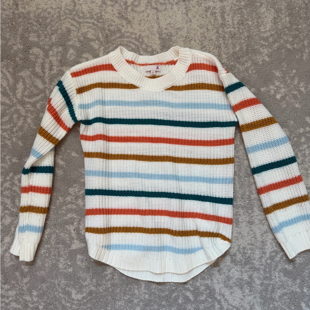 SO- Striped Multicolor Women's Sweater